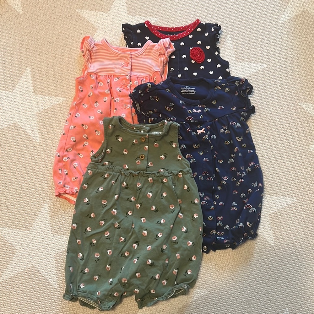 6M Carter’s Rompers Bundle
